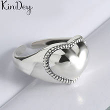 New Trendy Charm Love Heart Rings For Women Men Boho Knuckle Party Rings Punk Cocktail Jewelry Girls Gift 2024 - buy cheap