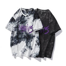 Camisetas con estampado de teñido Tye para hombre, camiseta de manga corta para hombre, camiseta Harajuku de Hip-Hop, Tops, ropa 2021 2024 - compra barato