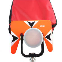 Новая красная Одиночная призма для NIKON SOKKIA TOPCON PENTAX SOUTH TRIMBLE, тотальный прибор для наблюдения за призмой с сумкой 2024 - купить недорого