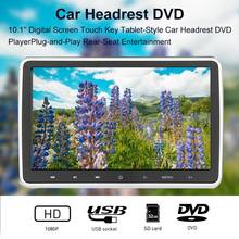 85% Hot Sales!! 10.1 Inch Car Seat Back Headrest Touch Key Remote Control DVD Player Monitor 2024 - buy cheap
