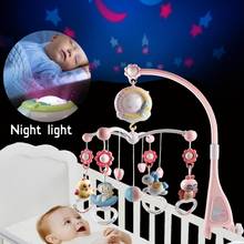 Chocalhos do bebê berço celulares brinquedo titular girando móvel cama sino musical caixa de projeção 0-12 meses recém-nascidos brinquedos do bebê infantil 2024 - compre barato