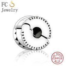 FC Jewelry Fit Original Pan Charms Bracelet 925 Silver Triangle Round Bead Stopper Clip Women Making Berloque New Arrival DIY 2024 - buy cheap