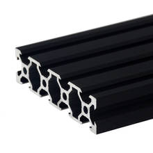 2 шт./лот черный 2080 V-слот европейского стандарта, линейная направляющая длиной 100-600 мм для ЧПУ 3D-принтера 2024 - купить недорого