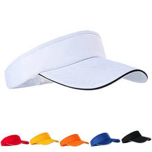 Регулируемая Мужская хлопковая кепка для бега тенниса гольфа унисекс пустая верхняя летняя козырек от солнца простая Кепка женские солнцезащитные шляпы 1 шт. 2024 - купить недорого
