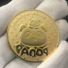 New Coins Big Panda Baobao China Commemorative  Collection Art Gift Black and white Bear  Challenge Coin Gold Silver 2024 - buy cheap