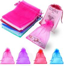 50pcs/lot Adjustable Drawstring Organza Bag 5x7cm 7x9cm 9x12cm 10x15cm Jewelry Packaging Candy Wedding Party Gifts Pouches 2024 - buy cheap