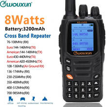 Wouxun KG-UV2Q 7 bands/Air Band 8Watts High Power Cross band Repeater Portable Radio Upgrade KG-UV9D Plus Walkie Talkie 2024 - buy cheap