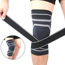 1 PC Elastic Knee Pads Nylon Sports Fitness Kneepad Anti-slip Compression Fitness Gear Patella Brace Basketball Suppor 2024 - buy cheap