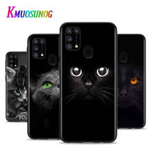 Cute Black Cat Staring Eyes For Samsung Galaxy A12 M31 M10 M10S M20 M21 M30 M40 M60S Note 20 10 Plus Ultra lite Phone Case 2024 - buy cheap