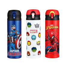 Disney Water Cup 316 Stainless Stee Children Marvel Captain Iron Man Thermos Bottle Keep Warm Boy Gift 480ML 2024 - buy cheap