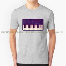 Neon Midi Controller Cool Design Trendy T-Shirt Tee Keyboard Music Musical Instrument G Dj Sound Aesthetic Synth Neon Music 2024 - buy cheap