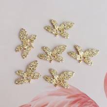 10PCS 20*30mm Fashion Metal Alloy KC Gold Leaves Connectors Charm DIY Jewelry Accessories 2024 - buy cheap