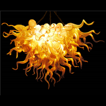 100% Hand Blown Dale Chihuly Free Shipping Reliable Quality AmberGlass Lamp Chandelier 2024 - buy cheap