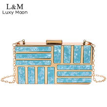 Fashion Women Acrylic Clutch Evening Bags Party Wedding Clutches Phone Purse And Handbag Ladies Chain Shoulder Bag New XA677H 2024 - buy cheap