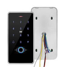 Sistema de Control de Acceso de cerradura de puerta inteligente, dispositivo de reconocimiento de huella digital, teclado táctil biométrico RFID, impermeable IP68, 13,56 MHz 2024 - compra barato