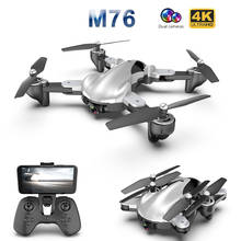 Dron profesional plegable M76 con cámara 4K 1080P HD, cuadricóptero de control remoto, WiFi, FPV, flujo óptico, juguetes para niños VS SG106 E58 Xs816 2024 - compra barato