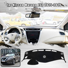 Capa protetora para painel de autos, capa antiderrapante para nissan murano z52 2014-2019 2024 - compre barato