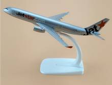 16 см металлическая австралийская авиакомпания Jetstar Airline модель самолета Airbus 330 A330 Airways модель самолета w Стенд самолета 2024 - купить недорого