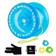 MAGICYOYO Crystal Blue K1 Responsive Yoyo Ball, 3 Strings+Glove+Yoyo Bag Gift 2024 - buy cheap