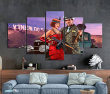 5 шт. GTA5 Плакаты для онлайн-игр, постеры, грандиозное оформление автомобиля, Декор для дома, настенное искусство 2024 - купить недорого