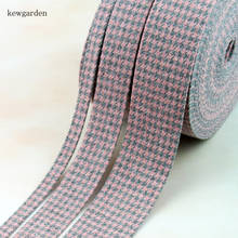 Kewgarden Houndstooth Fabric Layering Cloth Ribbon 1.5" 1" 10mm 25mm 40mm DIY Hair Bowknot Accessories Handmade Tape 8 Meters 2024 - buy cheap
