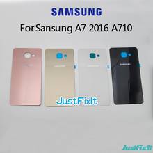 For SAMSUNG Galaxy A7 2016 A710 A710F A710H 2016  Back Battery Cover Door Rear Glass Housing Case Replace Battery Cover 2024 - buy cheap