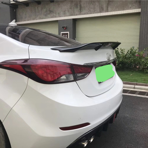 Use For Hyundai Elantra Avante Spoiler 2012 2016 Year Real Glossy Carbon Fiber R Style Rear Wing Sport Accessories Body Kit Buy Cheap In An Online Store With Delivery Price Comparison Specifications