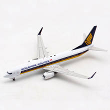 Singapore Airlines 1:200 Scale B737-800 9V-MGA Planes Model Airplanes Alloy Aircraft Plane Collectible Model Toy Collection Show 2024 - buy cheap