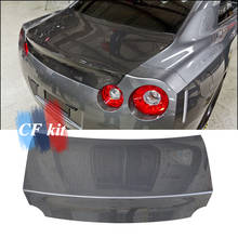 CF Kit Carbon Fiber Rear Trunk Auto Tuning Part For NISSAN GTR R35 08' Trunk Body Kit Car Styling 2024 - buy cheap