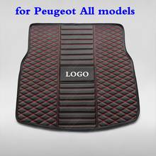 Car Trunk Liners Mats for Peugeot 407 3008 RCZ 307 Sw 607 308 206 508 4008 5008 2008 301 408 2008 Car Accessorie Boot Trunk Pads 2024 - buy cheap