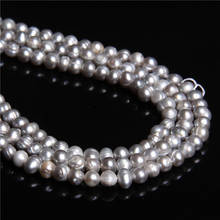 4-4.5mm Natural gray Potato freshwater pearls loose pearl beads grey oval pearl beads Bracelet Necklace for women jewelry making 2024 - buy cheap