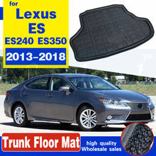 Protector de alfombra para Lexus ES ES240, ES350, 2013-2018, revestimiento para maletero trasero, bandeja de carga para suelo, accesorios para coche 2024 - compra barato