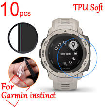 Garmin instinct-protectores de pantalla LCD para reloj inteligente, antiarañazos película protectora, Ultra claro, TPU, suave, 10 Uds. 2024 - compra barato