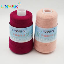 Ovillo de lana de visón para tejer, hilo de algodón para tricotar a mano, 100g x 2 piezas, Hilo de Tejer 2024 - compra barato