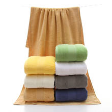 Toallas de baño de algodón para hombres y mujeres, toallas de microfibra de 70x140cm para adultos, color blanco, amarillo, verde, azul, café, gris, Beige, hogar, Hotel 2024 - compra barato