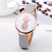 FanTeeDa 2019 New Pineapple pattern dial girl's wrist watch Leather Alloy Analog women Quartz watches Bracelet relogio 30Q 2024 - buy cheap