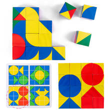 3D Кубики-пазлы, обучение пространственному мышлению, набор деревянных игрушек для детей, модель, головоломка, набор для обучения 2024 - купить недорого