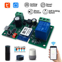 1CH Tuya Switch WiFi Switch Modul Smart life APP Remote Voice Control 1Way Wireless Relay Board DIY Smart Home Alexa Google home 2024 - buy cheap