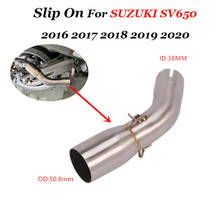 For SUZUKI SV 650 SV650 2016 2017 SV650X 2018 2019 Motorcycle Exhaust Escape Moto Muffler DB Killer 51mm Mid Connect Link Pipe 2024 - buy cheap