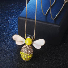 Novo gargantilha abelha colares & pingentes prata corrente de ouro longo kolye simulado pérola jóias colar coreano mujer 2019 2024 - compre barato