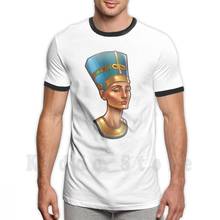 Neferti's Quest: Nefertiti-Camiseta de algodón para hombres, Camiseta con estampado Diy, camiseta fresca, Nefertiti, qest egipcio, Faraón, Egipto, pirámide, Cleopatra 2024 - compra barato