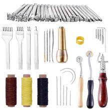 KAOBUY 1Set Professional Leather Craft Tools Kit Hand Sewing Stitching Punch Carving   Leathercraft Accessories 2024 - buy cheap
