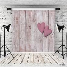 Two Hears Wood Board Wall Floor Photophone Shooting Photography Background Baby Shower Child Portrait Photo Studio Prop Backdrop 2024 - buy cheap