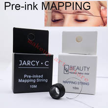 Pre-inked Mapping string Microblading tattoo accessories for eyebrow Positioning Make Up Dyeing Liners Thread Measuring Tool 2024 - buy cheap