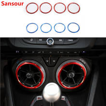 Sansour Car Interior Air Conditioning Vent Outlet Decoration Cover Ring for Chevrolet Camaro 2017 Up Car Accessories Styling 2024 - buy cheap