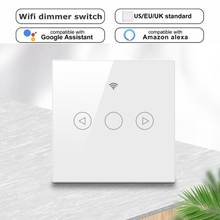 New Touch Dimmer Switch Crystal Glass Panel Wifi Remote Control Work With Alexa Google Ewelink Automation Module 220V 2024 - buy cheap