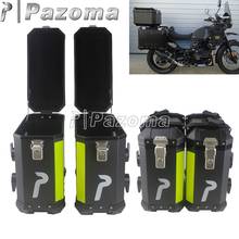 Caja de aluminio duro para almacenamiento de casco de moto, alforja de 36L, color negro, para Honda, BMW, R1200, 2 uds. 2024 - compra barato