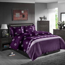 Purple Bedding Set Double Mysterious Fashionable High End Luxury Duvet Cover King Queen Twin Full Single Unique Design Bed Set 2024 - buy cheap