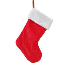Velvet Christmas Gift Bags Stocking Xmas Tree Hanging Decor Candy Holder 2024 - buy cheap