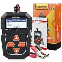 Konnwei-testador de bateria para carro kw208, 12 v, 100-2000cca, carregamento, circuito, analisador de bateria, 12 volts, ferramentas de teste 2024 - compre barato